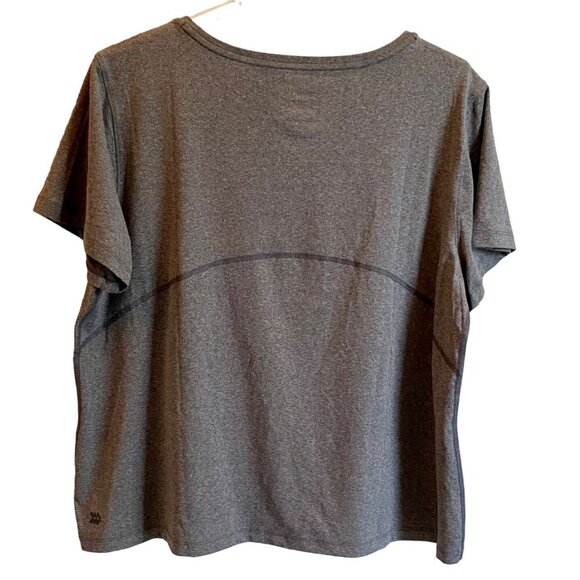 All In Motion Heather Gray Semi-Fit Short Sleeve T-Shirt Women's XXL NEW NWT - Picture 5 of 8